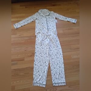 Tommy John Women's NWT Pajama Set Coconut Milk Ski Mountain Small